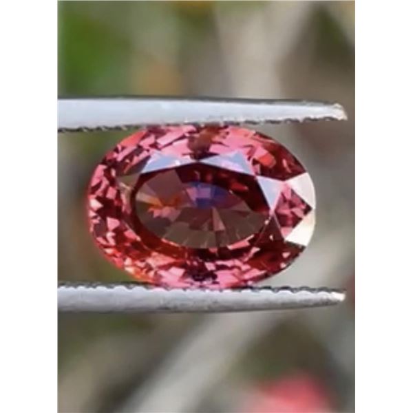 Natural Mahange Padparadscha Spinel 3.28 Cts - Untreated/Certified