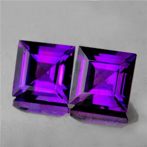 Natural Princess Purple Amethyst Pair(Flawless-VVS}