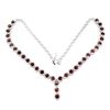 Image 3 : Natural Heart Mozambique Garnet Necklace