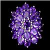 Image 1 : Natural Purple Oval Amethyst Ring