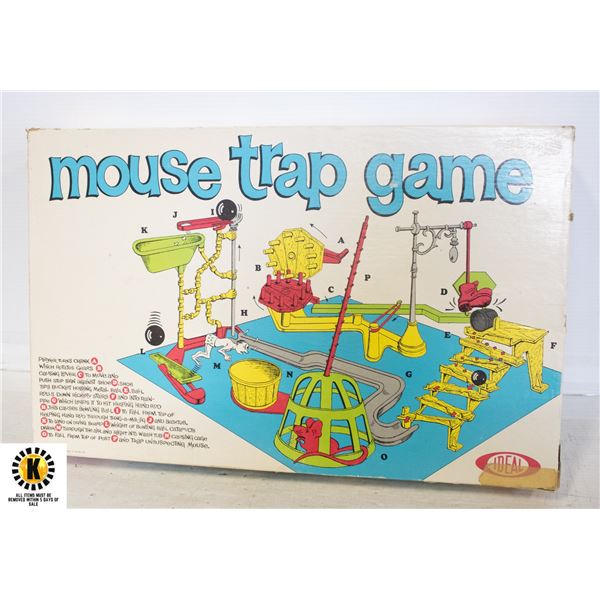 1963 MOUSE TRAP GAME ALL PARTS INCLUDED