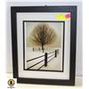 Image 1 : FRAMED SNOWY LANDSCAPE PRINT- 15.5" X 12.5"