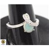 Image 1 : #232-UNHEATED ETHOPIA OPAL & CZ RING SIZE 8.25