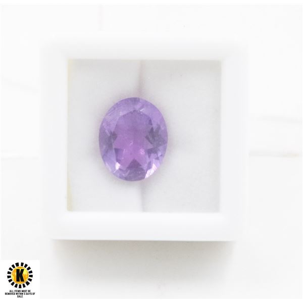 #154-UNHEATED PURPLE AMETHYST GEMSTONE 4.15 CT