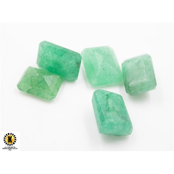 #76-GREEN JADEITE GEMSTONE 66.15 CT