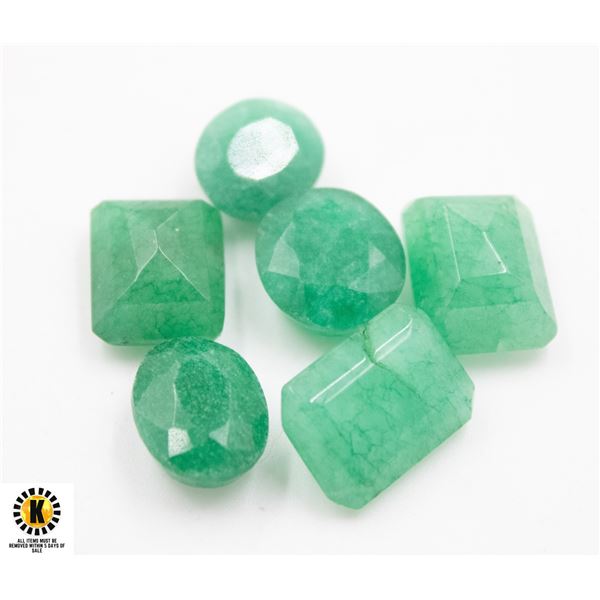 #80-GREEN JADEITE GEMSTONE 62.80CT