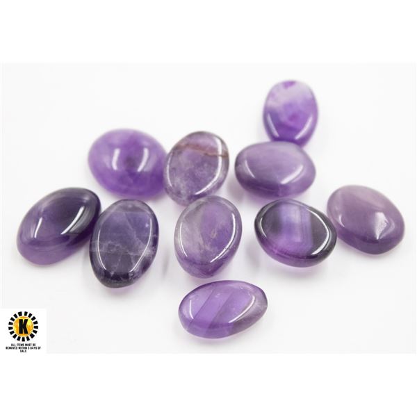 #64-UNHEATED PURPLE AMETHYST GEMSTONE 104.10 CT