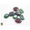 Image 1 : #31-GREEN EMERALD ,RUBY , SAPPHIRE GEMSTONE 94.75