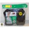 Image 1 : ANKLE SOCKS BLACK 6-12 SIZE 6-PACK FRUIT OF THE