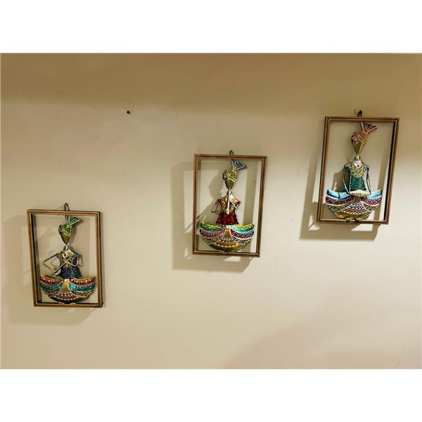 HANGING 3SET OF MUSICIANS FRAME METAL