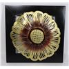 Image 1 : 12" X 12" METAL ON WOOD WALL ART