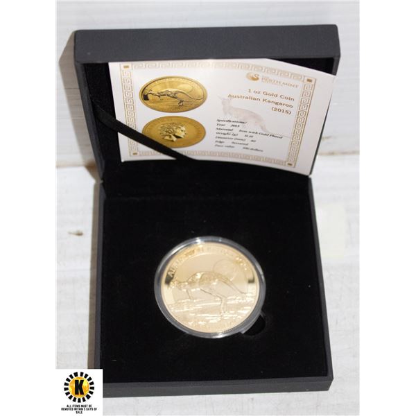 GOLD PLATED ONE OUNCE THE PERTH