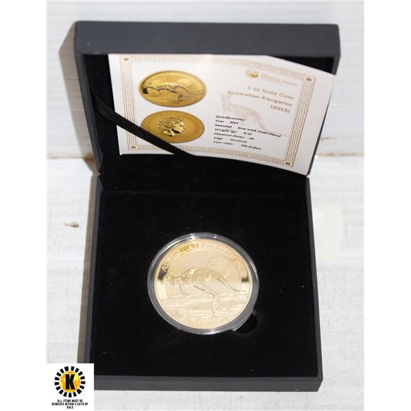 GOLD PLATED ONE OUNCE THE PERTH