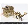 Image 1 : BRASS DECORATIVE CAMEL AND BUGGY