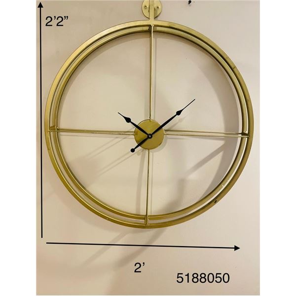 GOLD COLOUR WALL CLOCK