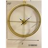 Image 1 : GOLD COLOUR WALL CLOCK