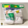 Image 1 : ANKLE SOCKS WHITE 12-16 SIZE 6-PACK FRUIT OF THE