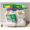 Image 1 : ANKLE SOCKS WHITE 12-16 SIZE 6-PACK FRUIT OF THE