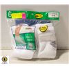 Image 1 : ANKLE SOCKS WHITE 12-16 SIZE 6-PACK FRUIT OF THE