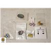 Image 1 : FLAT OF NEW JEWELRY INCLUDING EARRINGS, LAPEL PINS