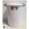 Image 1 : STERILITE GARBAGE CAN WITH LID WHITE