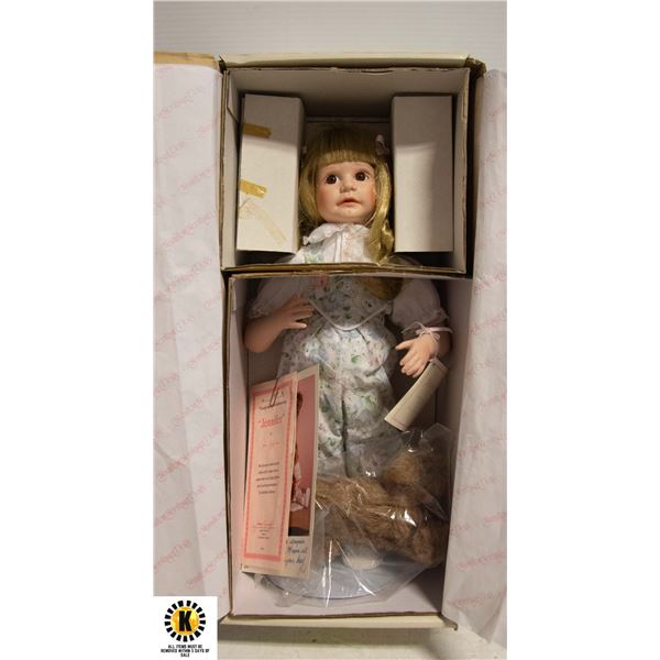 THE HAMILTON COLLECTION PORCELAIN COLLECTABLE DOLL