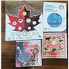 Image 1 : 5)  LOT OF 4 CANADIAN RCM COINS IN ORIGINAL FOLDER