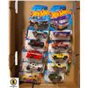 Image 1 : FLAT OF 10 SEALED ASSORTED HOT WHEELS CARS