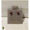 Image 1 : 14K GOLD RUBY EARRINGS