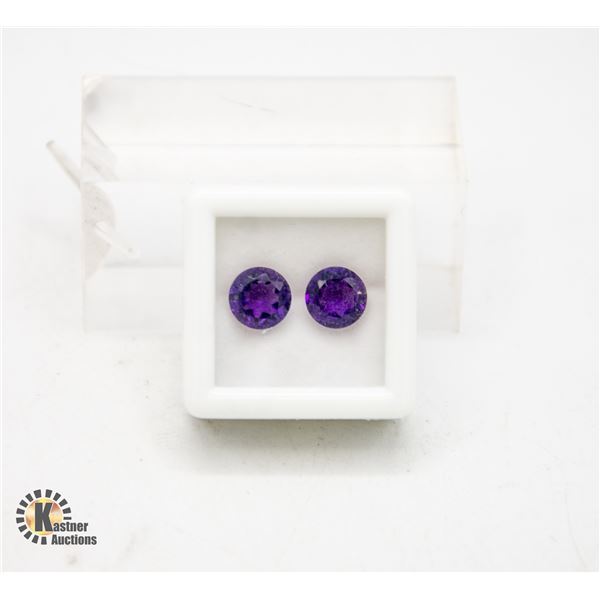 #147-UNHEATED PURPLE AMETHYST GEMSTONE 3.55CT