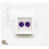 Image 1 : #147-UNHEATED PURPLE AMETHYST GEMSTONE 3.55CT