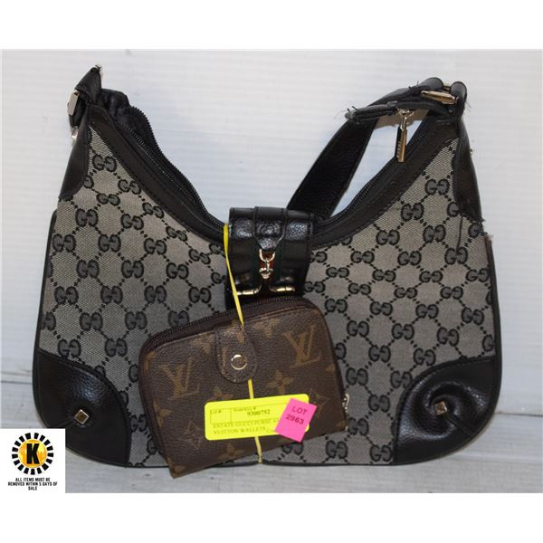 ESTATE GUCCI PURSE AND LOUIS VUITTON WALLETS