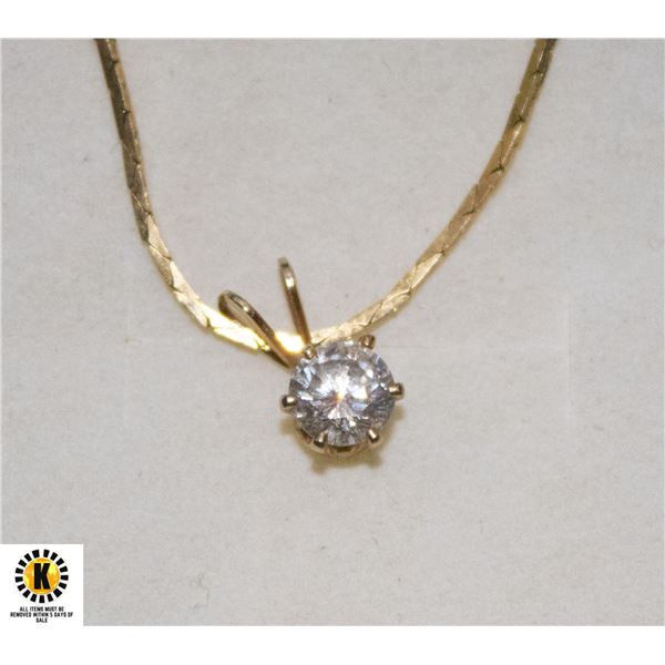 ESTATE SOLITAIRE NECKLACE IN BOX