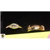 Image 1 : ESTATE RINGS IN VELVET BOX