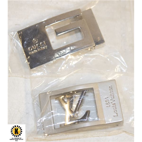 Gucci Buckle Rhinestone ESTATE GUCCI AND LOUIS VUITTON BELT BUCKLES