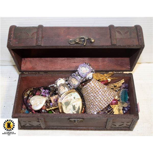 TREASURE TRUNK FULL OF ESTATE JEWELRY