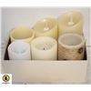 Image 1 : 6 PCS FLAMELESS ASSORTED CANDLES