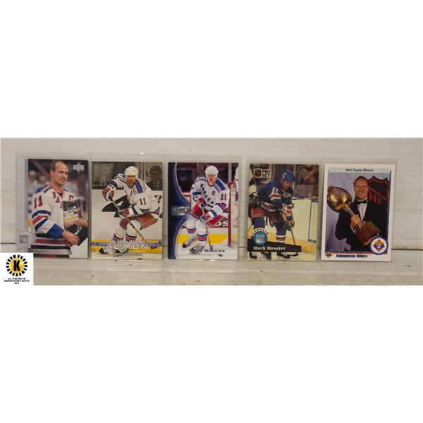 MARK MESSIER 5 HOCKEY CARDS NHL HOCKEY