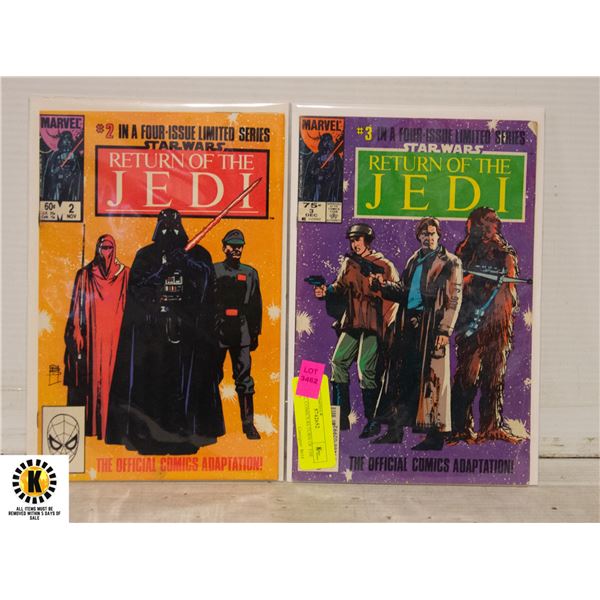 MARVEL COMICS RETURN OF THE JEDI 2,3