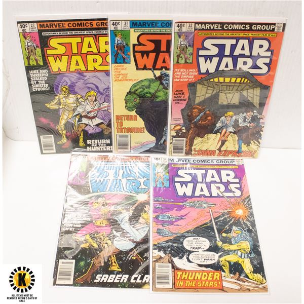 MARVEL COMICS STAR WARS 27, 31,32,33,34,