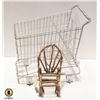 Image 1 : MINI METAL SHOPPING CART WITH WHEELS