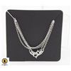 Image 1 : #230-STERLING SILVER 925 NECKLACE 18"/2PCS