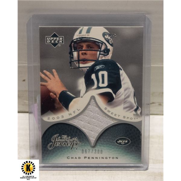 CHAD PENNINGTON GAME WORN JERSEY
