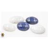 Image 1 : #62-NATURAL MOONSTONE & LAPIZ LAZULI 146.75CT