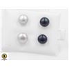 Image 1 : #29-NATURAL AKOYA PEARL EARRINGS/ 2 PAIRS