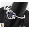 Image 1 : #08-NATURAL HEATED BLUE SAPPHIRE RING SIZE 8.25