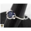 Image 1 : #06-NATURAL HEATED BLUE SAPPHIRE RING SIZE 6.75