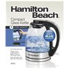 Image 1 : NEW HAMILTON BEACH 1500 WATTS 1 LITRE GLASS KETTLE