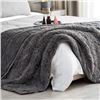 Image 1 : NEW FAUX FUR WEIGHTED BLANKET- 25LBS QUEEN / KING