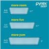 Image 2 : NEW PYREX 6PCS DEEP DISH SET WITH SAGE LIDS